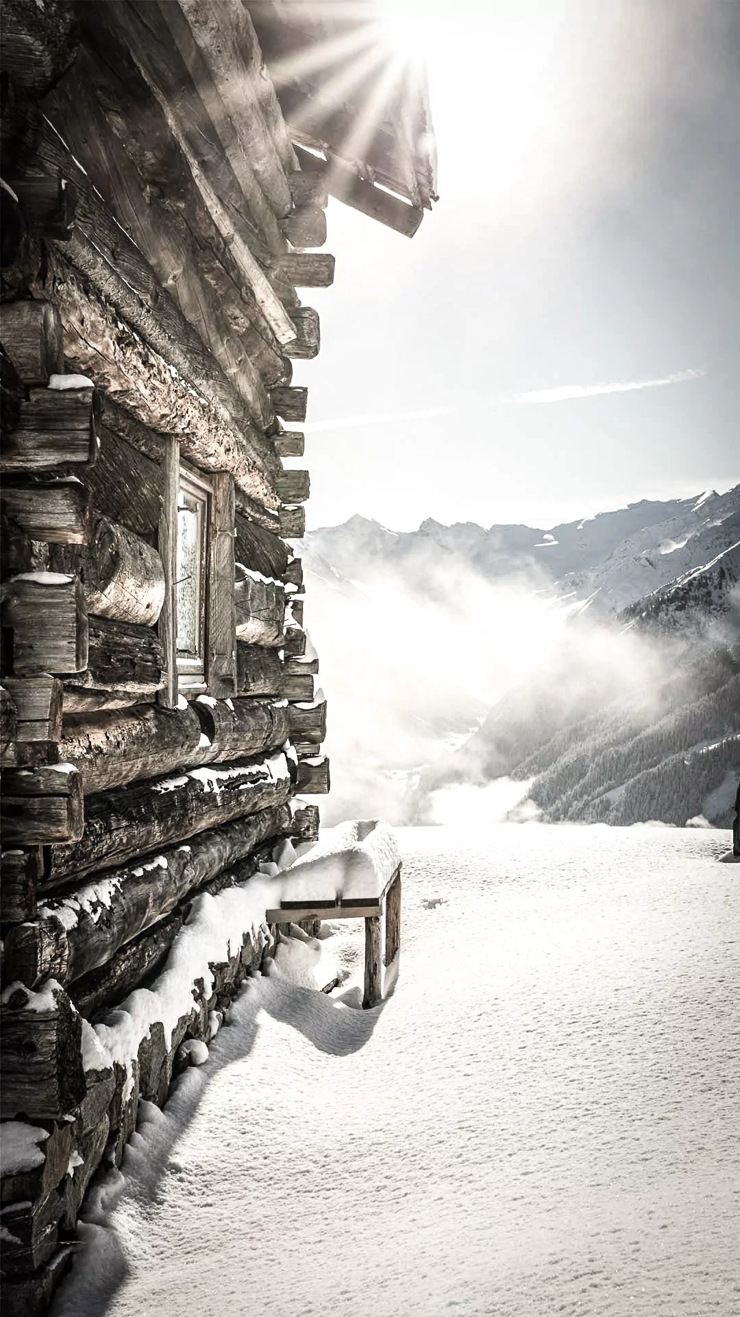 Hütte im Nationalpark Hohe Tauern im Winterurlaub im Skihotel Rattersberghof